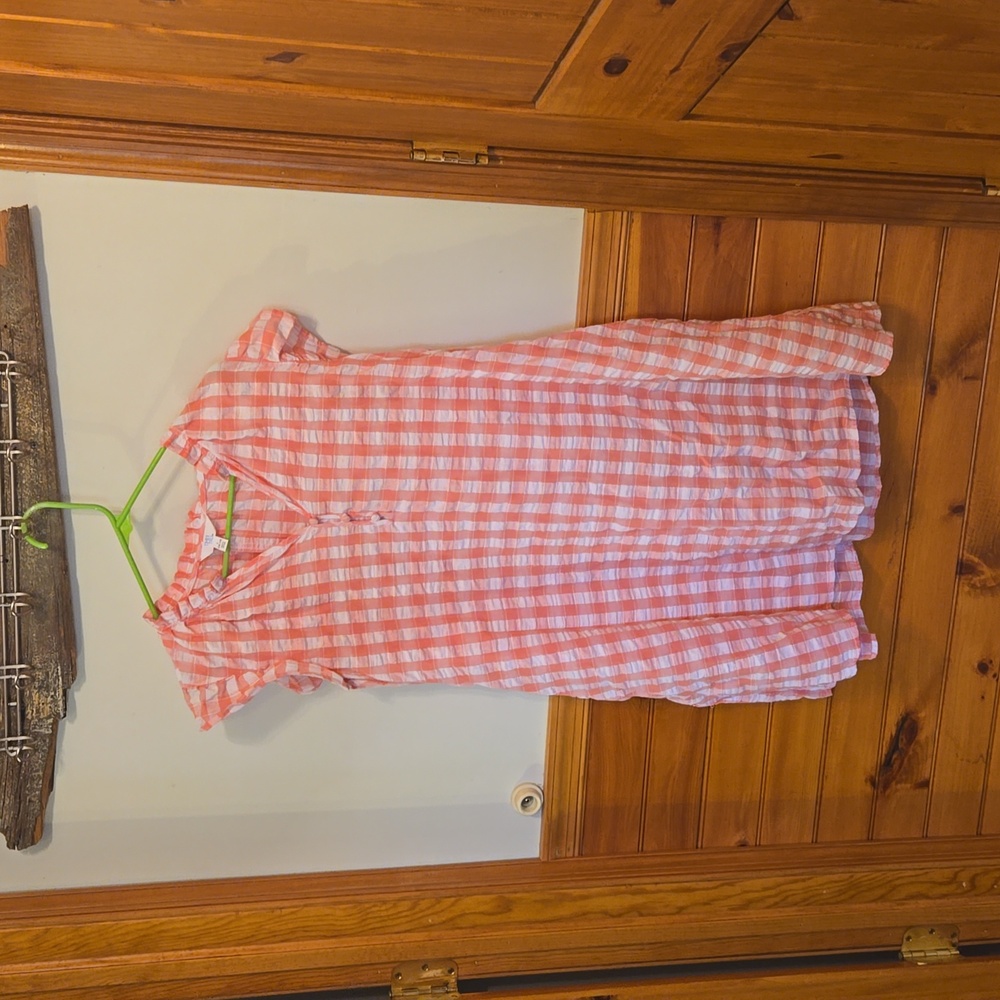 Pink plaid dress